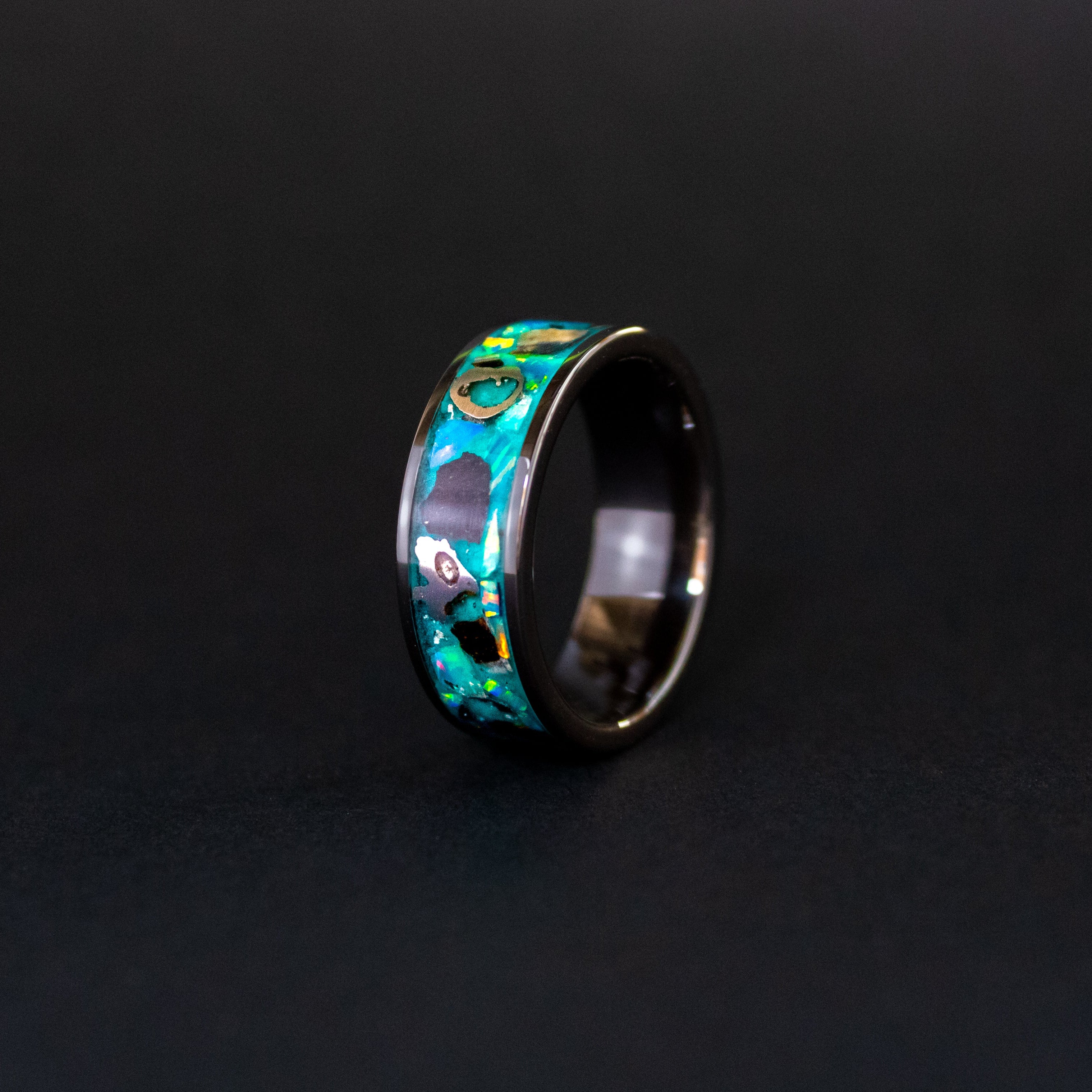 epic-megalodon-glow-fossil-meteorite-oasis-opal-glow-tungsten-ring