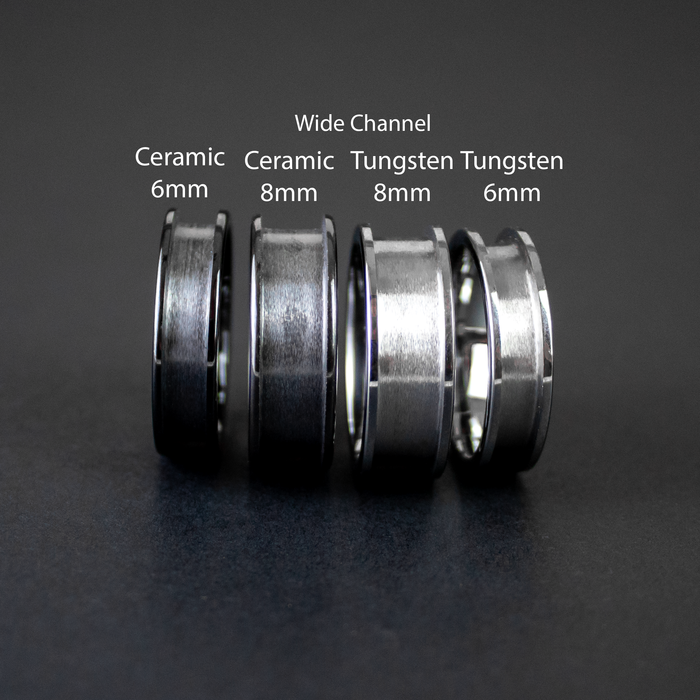four different options for our premium category rings